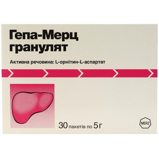 Gepa-merts of a granule, on 5 g in bags, 30 pieces.