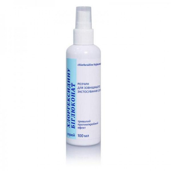 Chlorhexidina biglyukonat 0.05%, solution for external use, spray, 100 ml Chlorhexidina biglyukonat 0.05%, solution for external use, spray, 100 ml
