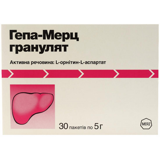 Gepa-merts of a granule, on 5 g in bags, 30 pieces.
