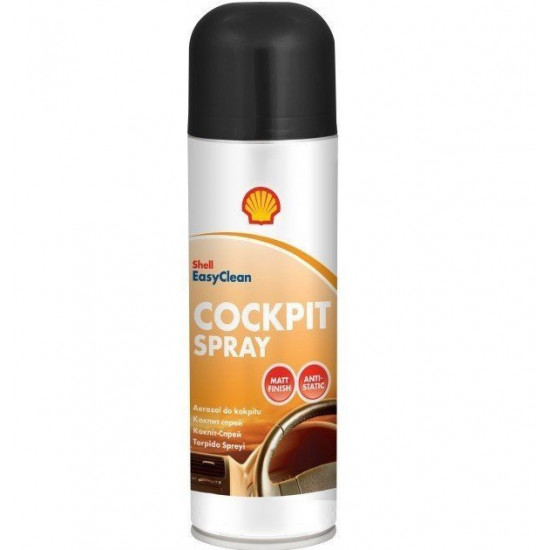 Аерозольний мат. блиск для панелі приладів Shell Cockpit Spray Mat 0.3 Аерозольний мат. блиск для панелі приладів Shell Cockpit Spray Mat 0.3
