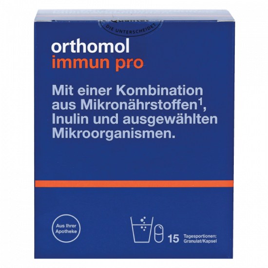 Orthomol Immun pro гранули + капсули для відновлення порушень кишкової мікрофлори та імунітету, 15 днів Orthomol Immun pro гранули + капсули для відновлення порушень кишкової мікрофлори та імунітету, 15 днів