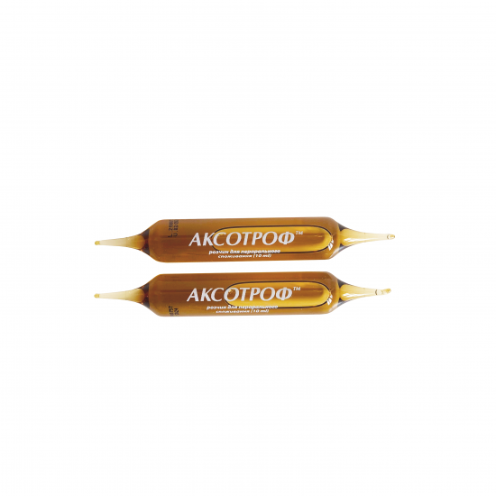 Aksotrof solution food for improvement of regenerative processes in nerve fibrils in ampoules on 10 ml, 20 pieces. Aksotrof solution food for improvement of regenerative processes in nerve fibrils in ampoules on 10 ml, 20 pieces.