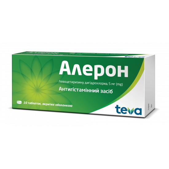 Aleron of a tablet on 5 mg, 10 pieces. Aleron of a tablet on 5 mg, 10 pieces.