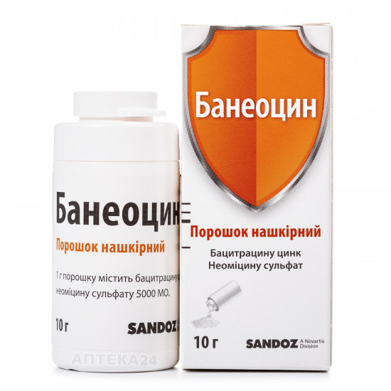 Банеоцин порошок накожный, 10 г Банеоцин порошок накожный, 10 г
