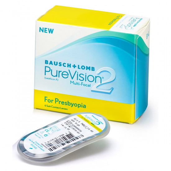 Контактные линзы PureVision 2 Multi-Focal, L 8.6, -05.00, 6 шт. Контактные линзы PureVision 2 Multi-Focal, L 8.6, -05.00, 6 шт.