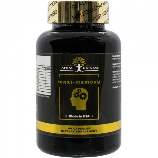 Макси-Память APNAS NATURAL диетическая добавка, капсулы для улучшения памяти, 60 шт. Макси-Память APNAS NATURAL диетическая добавка, капсулы для улучшения памяти, 60 шт.