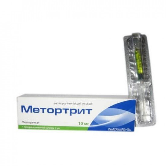 Метортрит Ромфарм розчин для ін'єкцій, 10 мг/мл, 1 мл',' Діюча речовина: метотрексат <br> Торгова назва: Метортрит<br> GTIN: 5944728003101 Румунія Країна 1 <br> Виробник: Ромфарм Компані С.Р.Л <br> Імпортний: Так <br> Міжнародне найменування: Methotrexate Метортрит Ромфарм розчин для ін'єкцій, 10 мг/мл, 1 мл',' Діюча речовина: метотрексат <br> Торгова назва: Метортрит<br> GTIN: 5944728003101 Румунія Країна 1 <br> Виробник: Ромфарм Компані С.Р.Л <br> Імпортний: Так <br> Міжнародне найменування: Methotrexate