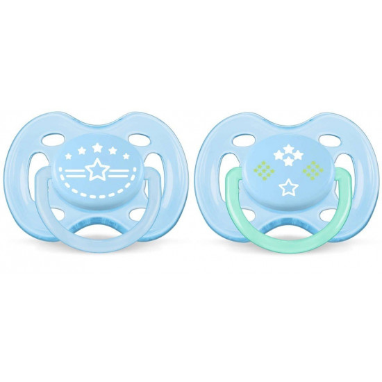AVENT dummy for boys of 0-6 months of 2 pieces (SCF172/01) AVENT dummy for boys of 0-6 months of 2 pieces (SCF172/01)