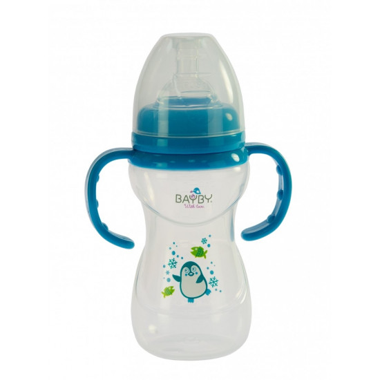 Бутылочка для кормления Bayby BFB6106 240ml 6м+ синий (BFB6106) Бутылочка для кормления Bayby BFB6106 240ml 6м+ синий (BFB6106)