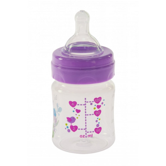 Бутылочка для кормления Bayby BFB6100 120ml 0м+ фиолетовый (BFB6100) Бутылочка для кормления Bayby BFB6100 120ml 0м+ фиолетовый (BFB6100)