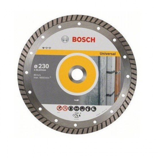 Коло алмазне відрізне Bosch Professional for Universal Turbo 230х2,5 (2608602397) Коло алмазне відрізне Bosch Professional for Universal Turbo 230х2,5 (2608602397)