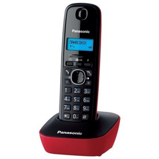 DECT Panasonic KX-TG1611UAR Black Red phone DECT Panasonic KX-TG1611UAR Black Red phone