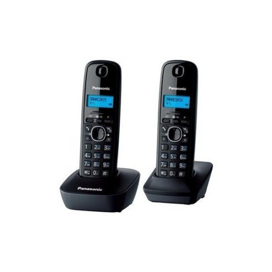 DECT Panasonic KX-TG1612UAH Black Grey phone DECT Panasonic KX-TG1612UAH Black Grey phone
