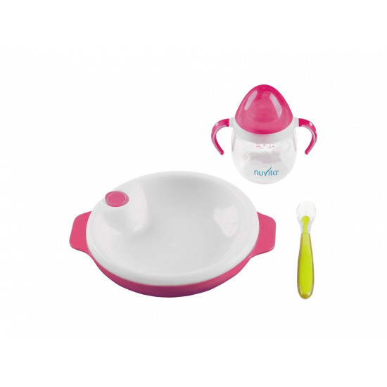 Набор для кормления Nuvita 6м+ Розовый 3 предмета. (NV1491Pink) Набор для кормления Nuvita 6м+ Розовый 3 предмета. (NV1491Pink)