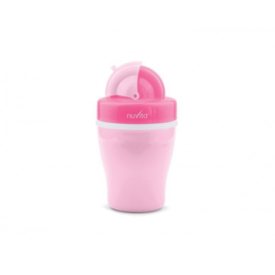 Children's feeder of Nuvita of 18 m + 200 ml. with a tubule Pink (NV1436Pink) Children's feeder of Nuvita of 18 m + 200 ml. with a tubule Pink (NV1436Pink)