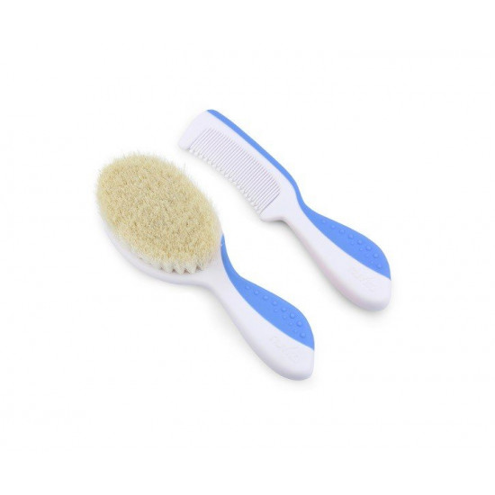 Set on child care of Nuvita of 0 m + Blue, a hairbrush and a brush of NV1137Blue Set on child care of Nuvita of 0 m + Blue, a hairbrush and a brush of NV1137Blue