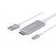 Адаптер 2E Lightning to HDMI with USB A Male Cable, Aluminium Shell, 2m Адаптер 2E Lightning to HDMI with USB A Male Cable, Aluminium Shell, 2m
