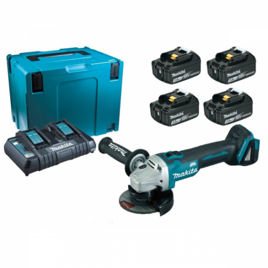 Accumulator angular Makita DGA504Z grinder + set of the LXT (198830-2) accumulators Accumulator angular Makita DGA504Z grinder + set of the LXT (198830-2) accumulators