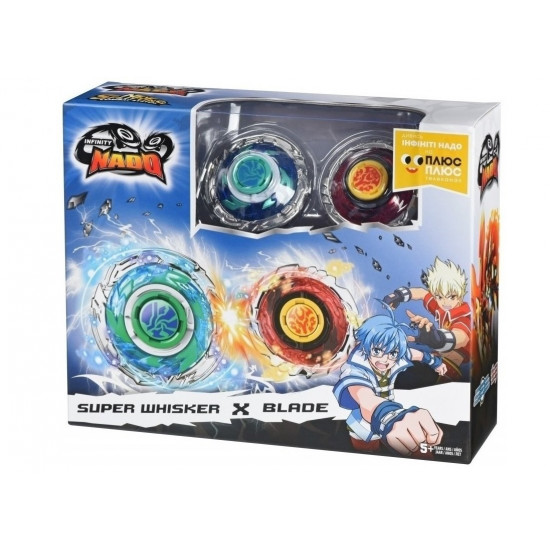 Волчок Auldey Infinity Nado батл Super Whisker & Blade Супер Вихрь + Клинок (YW624313) Волчок Auldey Infinity Nado батл Super Whisker & Blade Супер Вихрь + Клинок (YW624313)