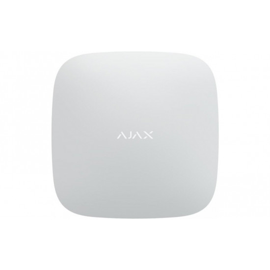 Intellectual center of a security system Ajax Hub Plus, white Intellectual center of a security system Ajax Hub Plus, white