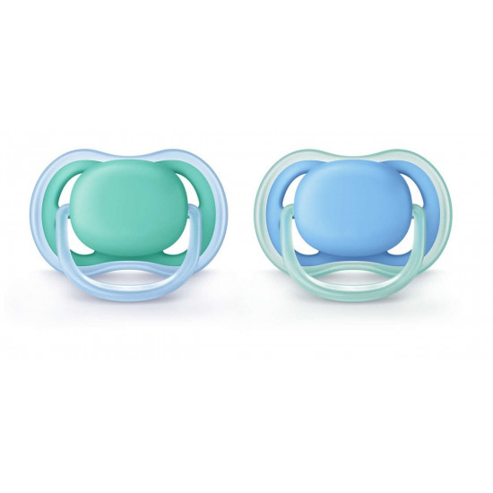 Avent Ultra-Air dummy for boys of 6-18 months, 2 pieces (SCF244/22) Avent Ultra-Air dummy for boys of 6-18 months, 2 pieces (SCF244/22)