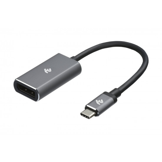 Adapter 2E Type-C to DisplayPort, Alluminum, 0.2 m Adapter 2E Type-C to DisplayPort, Alluminum, 0.2 m