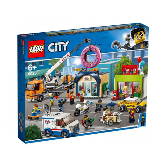 Конструктор LEGO City Відкриття магазину пончиків (60233) Конструктор LEGO City Відкриття магазину пончиків (60233)