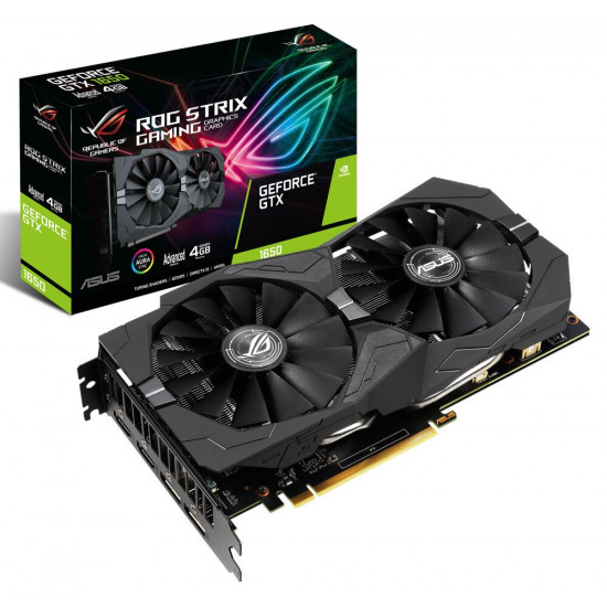 Видеокарта ASUS GeForce GTX 1650 4GB DDR5 STRIX Gaming (STRIX-GTX1650-A4G-GAMING) Видеокарта ASUS GeForce GTX 1650 4GB DDR5 STRIX Gaming (STRIX-GTX1650-A4G-GAMING)