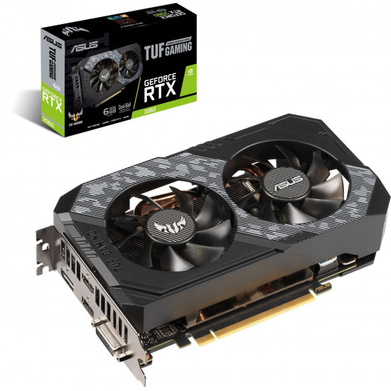 Видеокарта ASUS GeForce RTX 2060 6GB GDDR6 TUF (TUF-RTX2060-6G-GAMING) Видеокарта ASUS GeForce RTX 2060 6GB GDDR6 TUF (TUF-RTX2060-6G-GAMING)