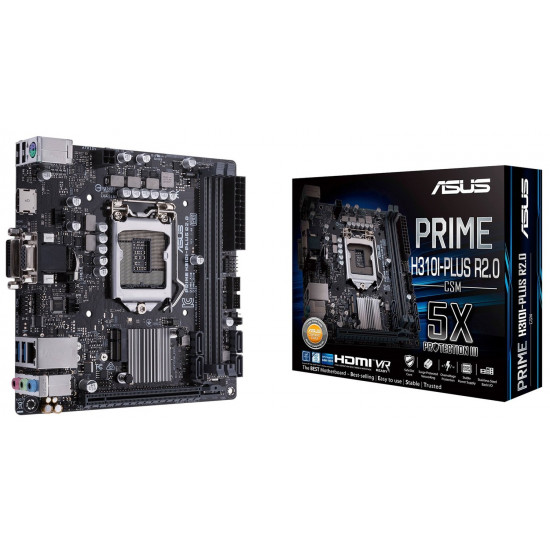 Материнcкая плата ASUS PRIME H310I-PLUS R2.0CSM Материнcкая плата ASUS PRIME H310I-PLUS R2.0CSM