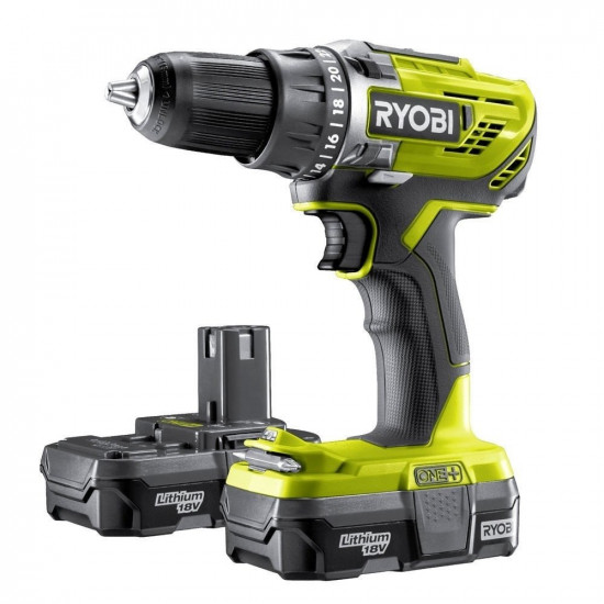 Аккумуляторный шуруповерт Ryobi ONE+ R18DD3-213S (5133003352) Аккумуляторный шуруповерт Ryobi ONE+ R18DD3-213S (5133003352)