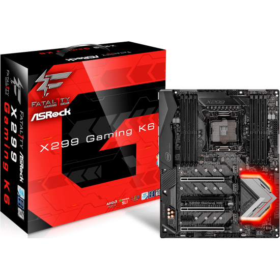 ASRock Fatal1ty X299 GAMING K6 motherboard ASRock Fatal1ty X299 GAMING K6 motherboard