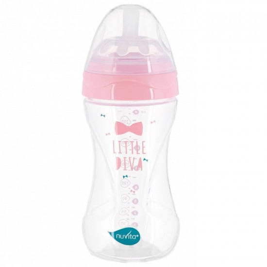 Бутылочка для кормления Nuvita NV6031 Mimic Collection 250мл 3м+ Антиколиковая, розовая (NV6031ROSA) Бутылочка для кормления Nuvita NV6031 Mimic Collection 250мл 3м+ Антиколиковая, розовая (NV6031ROSA)