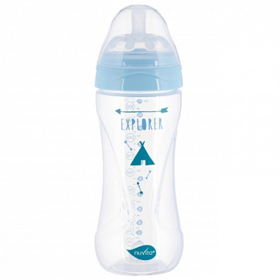 Бутылочка для кормления Nuvita NV6051 Mimic Collection 330мл 4м+ Антиколиковая, синяя (NV6051AZZURO) Бутылочка для кормления Nuvita NV6051 Mimic Collection 330мл 4м+ Антиколиковая, синяя (NV6051AZZURO)