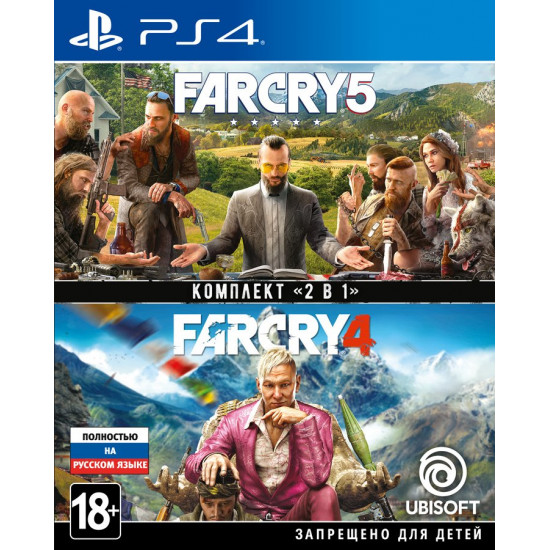 Game Far Cry 4 + Far Cry 5 (PS4, Russian version) Game Far Cry 4 + Far Cry 5 (PS4, Russian version)