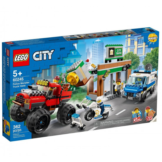 Конструктор LEGO City Ограбление полицейского монстр-трака (60245 L) Конструктор LEGO City Ограбление полицейского монстр-трака (60245 L)