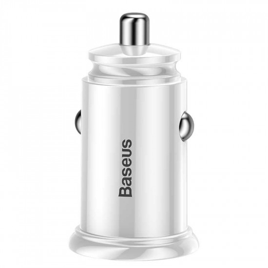 Автомобильное ЗУ Baseus Circular USB, Type-C PD3.0, QC4.0, white Автомобильное ЗУ Baseus Circular USB, Type-C PD3.0, QC4.0, white