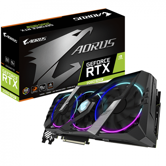 Video card Gigabyte GeForce RTX2080 SUPER 8G AORUS (GV-N208SAORUS-8GC) Video card Gigabyte GeForce RTX2080 SUPER 8G AORUS (GV-N208SAORUS-8GC)