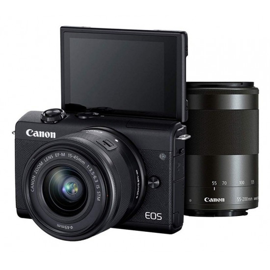 CANON EOS M200 camera + 15-45 IS STM + 55-200 IS STM (3699C030) CANON EOS M200 camera + 15-45 IS STM + 55-200 IS STM (3699C030)