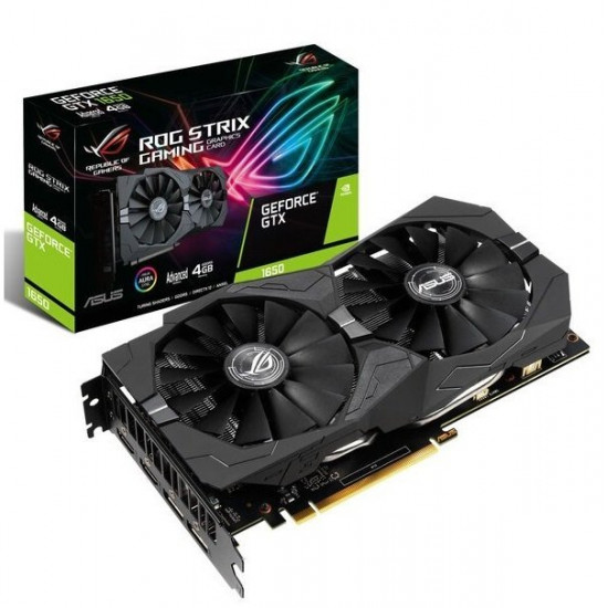 Видеокарта ASUS GeForce GTX1650 4GB DDR5 STRIX GAMING (STRIX-GTX1650-4G-GAMING) Видеокарта ASUS GeForce GTX1650 4GB DDR5 STRIX GAMING (STRIX-GTX1650-4G-GAMING)