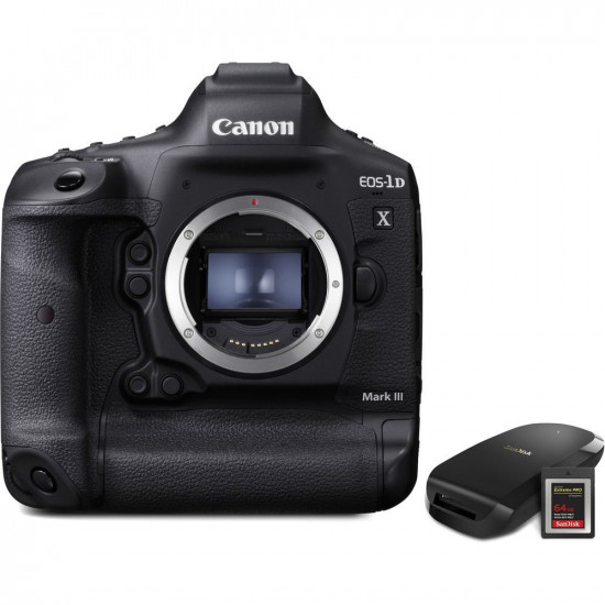 1DX Mark III + CF64 + Reader (3829C013) CANON EOS camera 1DX Mark III + CF64 + Reader (3829C013) CANON EOS camera