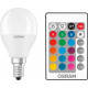 Lamp LED OSRAM LED STAR E14 5.5-40W 2700K+RGB 220V P45 remote control panel Lamp LED OSRAM LED STAR E14 5.5-40W 2700K+RGB 220V P45 remote control panel