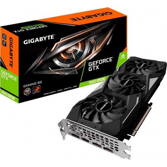 Video card Gigabyte GeForce GTX1660 SUPER 6GB GDDR6 192bit of DPx3-HDMI GAMING (GV-N166SGAMING-6GD) Video card Gigabyte GeForce GTX1660 SUPER 6GB GDDR6 192bit of DPx3-HDMI GAMING (GV-N166SGAMING-6GD)