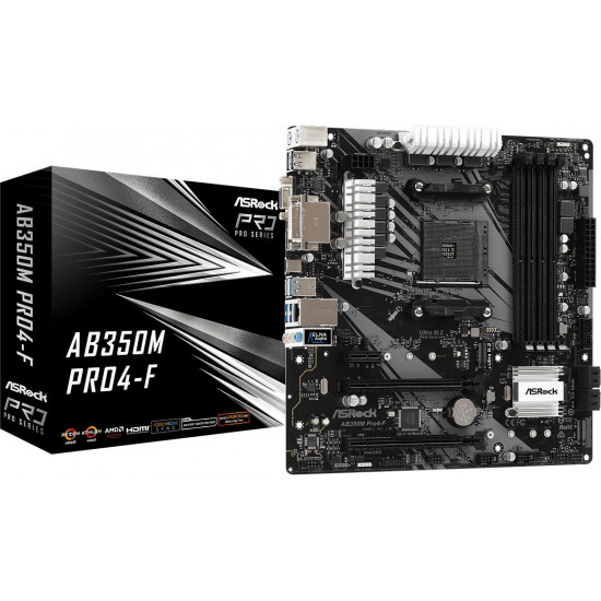 ASRock AB350M PRO4-F motherboard ASRock AB350M PRO4-F motherboard