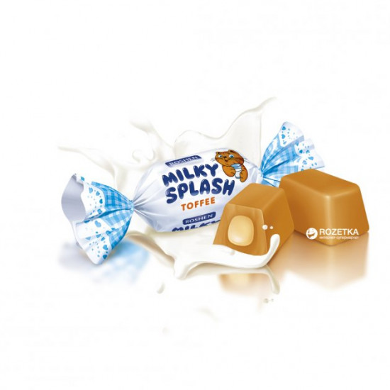 Toffee Roshen Milky Splash with milk filling 1 kg (4823077608810) Toffee Roshen Milky Splash with milk filling 1 kg (4823077608810)