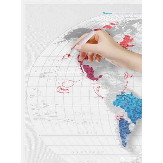 Скретч-карта світу 1DEA.me Travel Map AIR World (AW) Скретч-карта світу 1DEA.me Travel Map AIR World (AW)