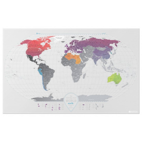 Скретч-карта світу 1DEA.me Travel Map AIR World (AW) Скретч-карта світу 1DEA.me Travel Map AIR World (AW)