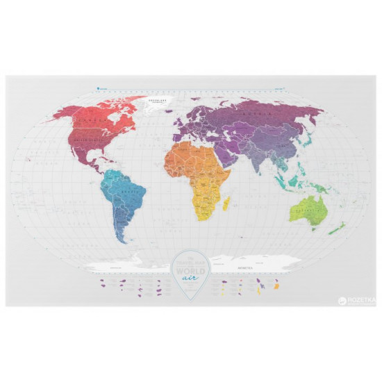 Скретч-карта світу 1DEA.me Travel Map AIR World (AW) Скретч-карта світу 1DEA.me Travel Map AIR World (AW)