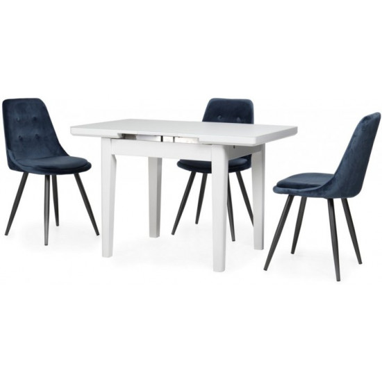 Обідній стіл Vetro Mebel ТМ-79 ultra wht (білий ультра) Обідній стіл Vetro Mebel ТМ-79 ultra wht (білий ультра)