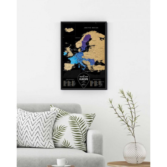 Скретч карта 1DEA.me Travel Map Black Europe (BE) Скретч карта 1DEA.me Travel Map Black Europe (BE)